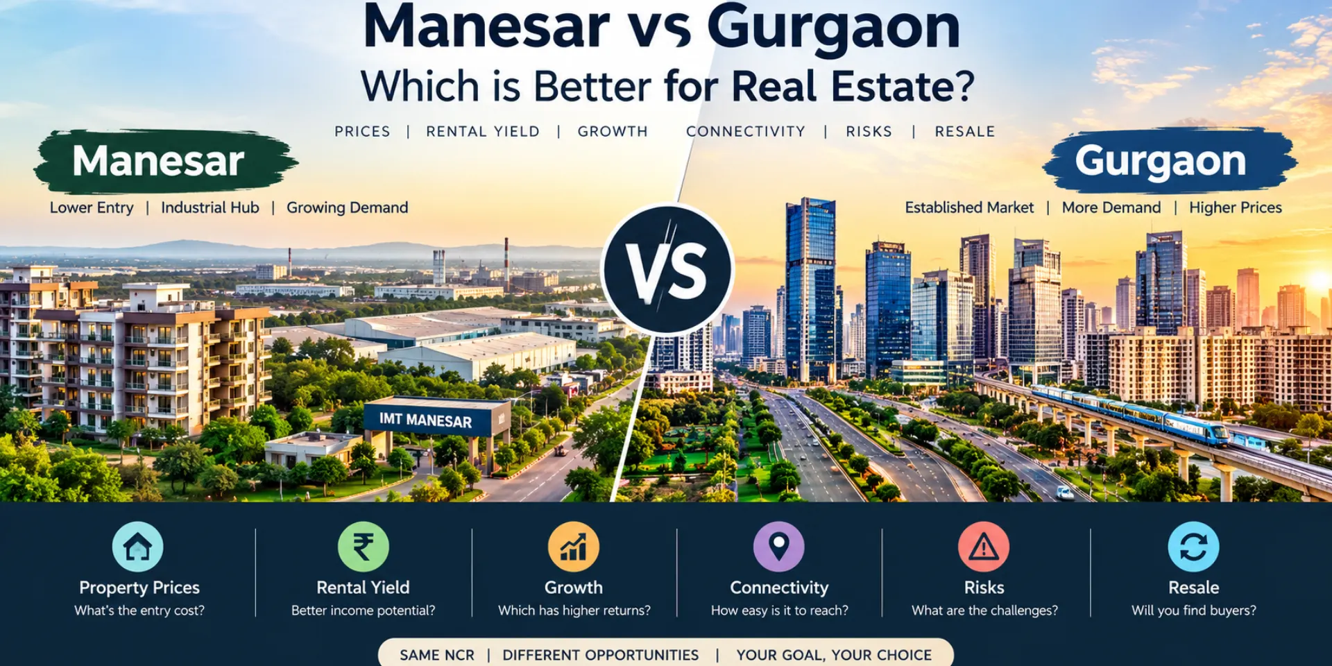 Manesar-vs-Gurgaon
